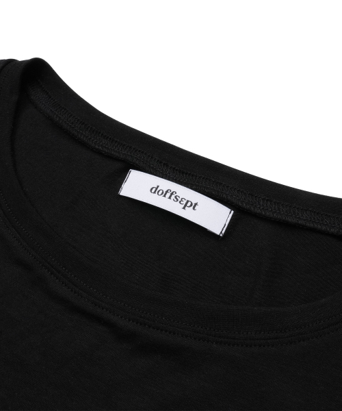 DOFFSEPT(ドフセプト)の「Lettering Long Sleeve in Black(Tシャツ/カットソー・レディース・その他・FREE)」の4枚目の写真