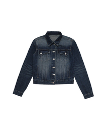 BRUSH DENIM JACKET DEEP BLUE