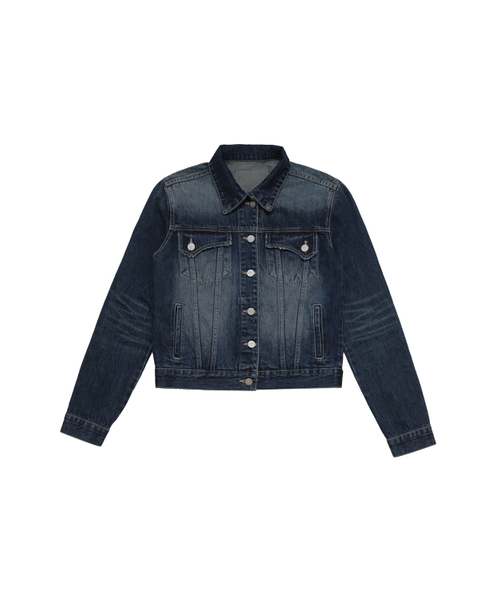 SYNERJYN(シナジン)の「BRUSH DENIM JACKET DEEP BLUE(デニムジャケット・レディース・その他・M/S)」の1枚目の写真