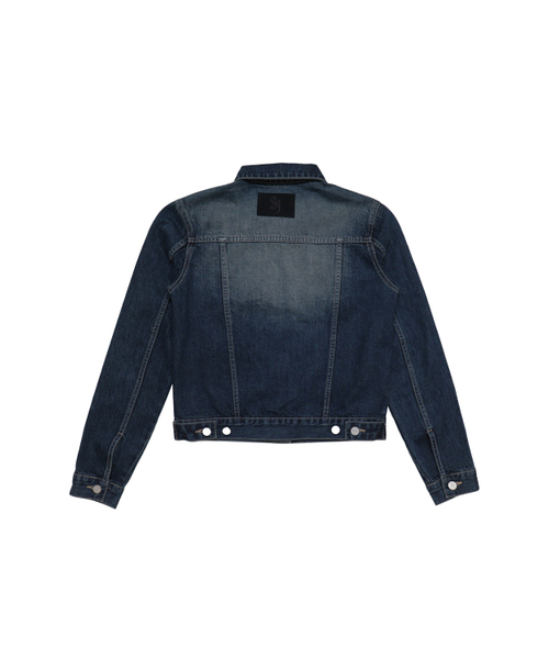 SYNERJYN(シナジン)の「BRUSH DENIM JACKET DEEP BLUE(デニムジャケット・レディース・その他・M/S)」の2枚目の写真