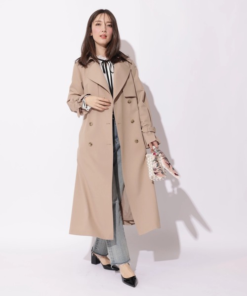 courreges クレージュ トレンチコート ベージュ 9AR B3175 ベイジ, BEIGE, IBERIS / オーバーサイズトレンチコート （Khaki