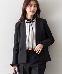 MAISONCOMFY （メゾンコンフィ）の「【洗えるスーツ】カラーレスジャケット&テーパードパンツセット（スーツセット）」