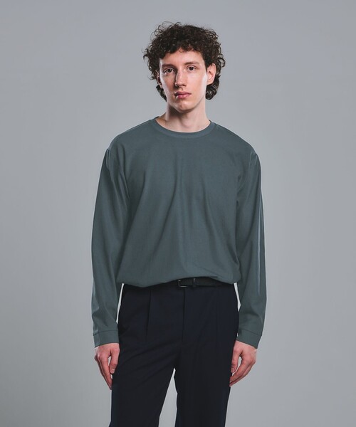 green label relaxing(グリーンレーベルリラクシング)の「KIVANC クルーネック Tシャツ(Tシャツ/カットソー・メンズ・ブラック/ベージュ/ケリーグリーン・L/S/XL/M)」の3枚目の写真
