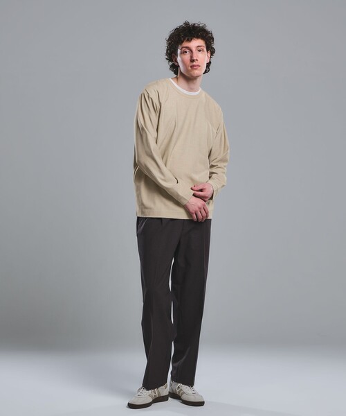 green label relaxing(グリーンレーベルリラクシング)の「KIVANC クルーネック Tシャツ(Tシャツ/カットソー・メンズ・ブラック/ベージュ/ケリーグリーン・L/S/XL/M)」の4枚目の写真