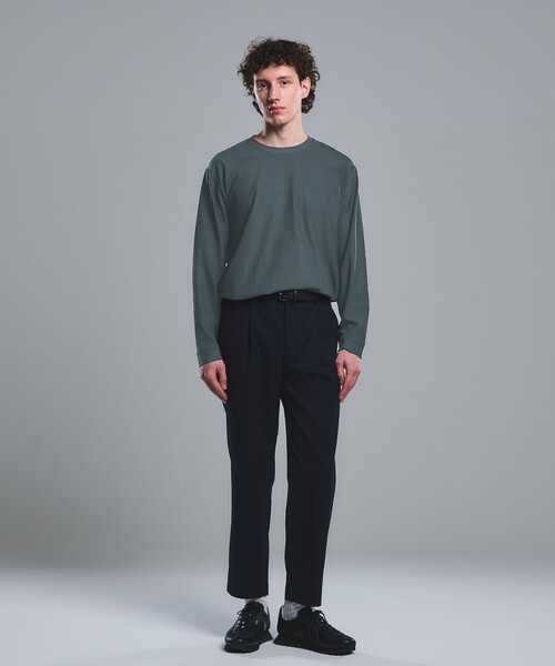 green label relaxing(グリーンレーベルリラクシング)の「KIVANC クルーネック Tシャツ(Tシャツ/カットソー・メンズ・ブラック/ベージュ/ケリーグリーン・L/S/XL/M)」の5枚目の写真