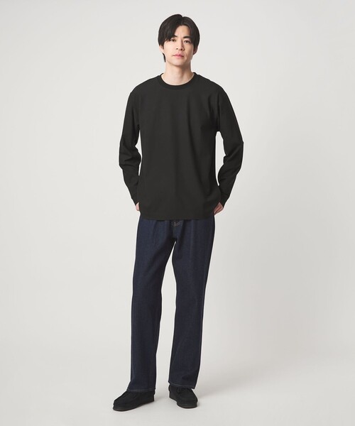 green label relaxing(グリーンレーベルリラクシング)の「KIVANC クルーネック Tシャツ(Tシャツ/カットソー・メンズ・ブラック/ベージュ/ケリーグリーン・L/S/XL/M)」の8枚目の写真