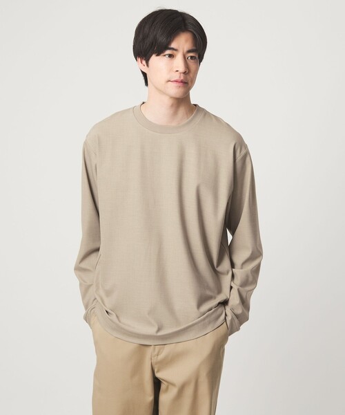 green label relaxing(グリーンレーベルリラクシング)の「KIVANC クルーネック Tシャツ(Tシャツ/カットソー・メンズ・ブラック/ベージュ/ケリーグリーン・L/S/XL/M)」の9枚目の写真