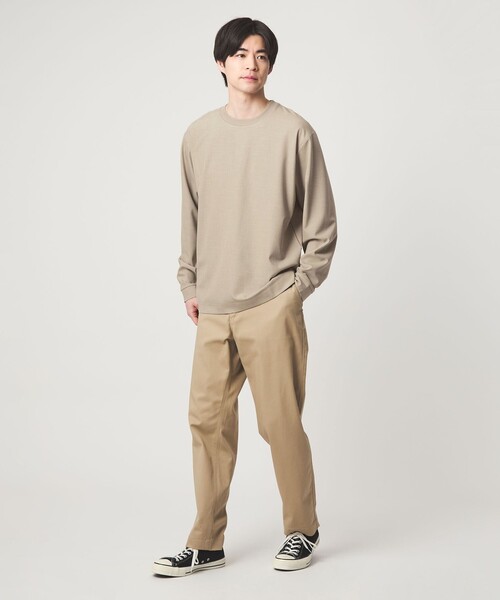 green label relaxing(グリーンレーベルリラクシング)の「KIVANC クルーネック Tシャツ(Tシャツ/カットソー・メンズ・ブラック/ベージュ/ケリーグリーン・L/S/XL/M)」の10枚目の写真