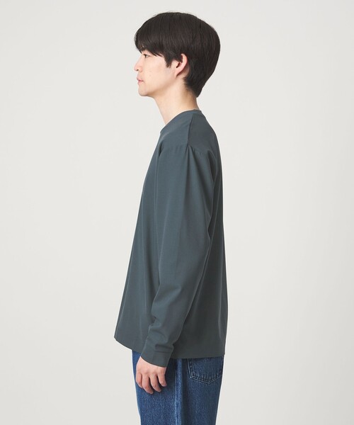 green label relaxing(グリーンレーベルリラクシング)の「KIVANC クルーネック Tシャツ(Tシャツ/カットソー・メンズ・ブラック/ベージュ/ケリーグリーン・L/S/XL/M)」の12枚目の写真