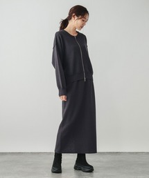 GLOBAL WORK | クルーZIPカーディガン*スカートセット/601262(ワンピース)