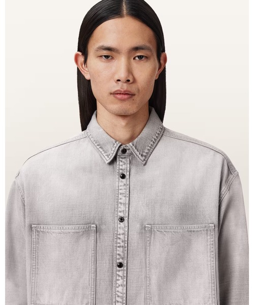 セール】AL OVERSIZED DENIM SHIRT | AL オーバーサイズ デニム シャツ
