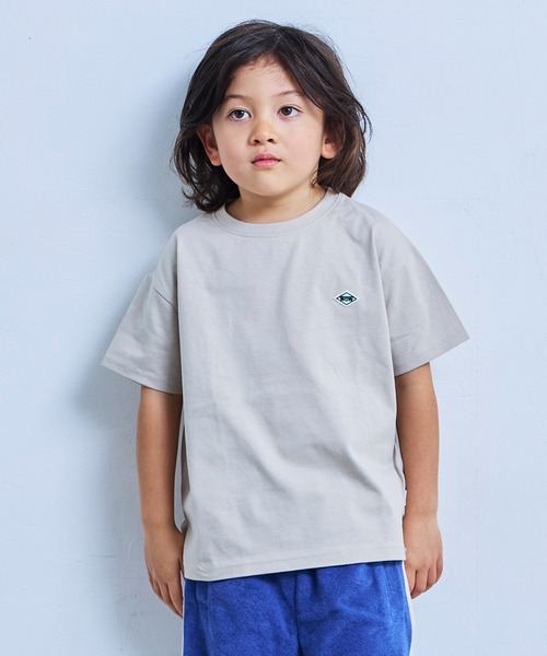 MARKEY'S（マーキーズ）の「【LSP WOW!】マイニチワッペンムジTee（Tシャツ/カットソー・キッズ・ブラック/チャコール/ネイビー/ミント/オレンジ/マスタード/ラベンダー/レモンイエロー/オフホワイト/ピンク/レッド/ホワイト系その他/ベージュ/カーキ/ライトブルー・120/110/100/90/80/140/130/150）」の6枚目の写真