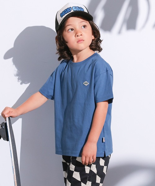 MARKEY'S（マーキーズ）の「【LSP WOW!】マイニチワッペンムジTee（Tシャツ/カットソー・キッズ・ブラック/チャコール/ネイビー/ミント/オレンジ/マスタード/ラベンダー/レモンイエロー/オフホワイト/ピンク/レッド/ホワイト系その他/ベージュ/カーキ/ライトブルー・120/110/100/90/80/140/130/150）」の10枚目の写真