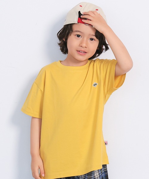 MARKEY'S（マーキーズ）の「【LSP WOW!】マイニチワッペンムジTee（Tシャツ/カットソー・キッズ・ブラック/チャコール/ネイビー/ミント/オレンジ/マスタード/ラベンダー/レモンイエロー/オフホワイト/ピンク/レッド/ホワイト系その他/ベージュ/カーキ/ライトブルー・120/110/100/90/80/140/130/150）」の12枚目の写真