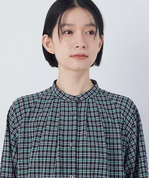 conges payes ADIEU TRISTESSE（コンジェ ペイエ アデュートリステス）の「チェックパッチワークワンピース（ワンピース・レディース・グリーン系その他/ブラック系その他・38）」の17枚目の写真