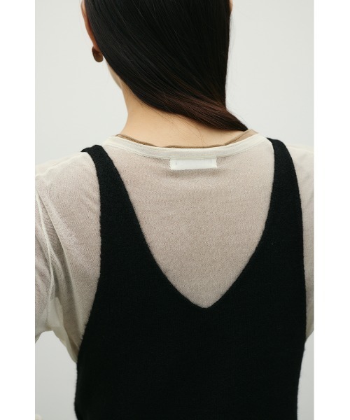 STYLEMIXER(スタイルミキサー)の「2WAYニットキャミワンピース(ワンピース・レディース・レッド/グレー/ブラック・SMALL/MEDIUM)」の16枚目の写真