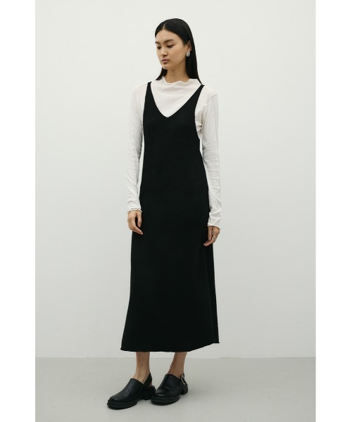 STYLEMIXER(スタイルミキサー)の「2WAYニットキャミワンピース(ワンピース・レディース・レッド/グレー/ブラック・SMALL/MEDIUM)」の5枚目の写真