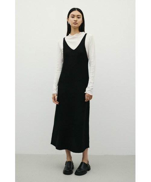 STYLEMIXER(スタイルミキサー)の「2WAYニットキャミワンピース(ワンピース・レディース・レッド/グレー/ブラック・SMALL/MEDIUM)」の6枚目の写真