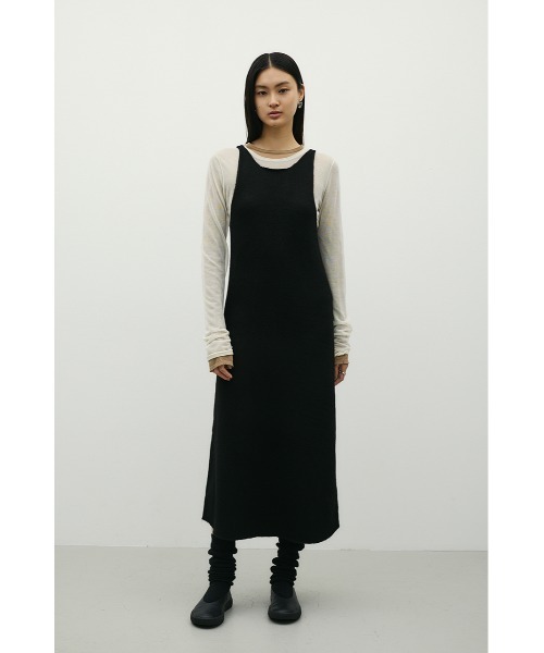 STYLEMIXER(スタイルミキサー)の「2WAYニットキャミワンピース(ワンピース・レディース・レッド/グレー/ブラック・SMALL/MEDIUM)」の7枚目の写真