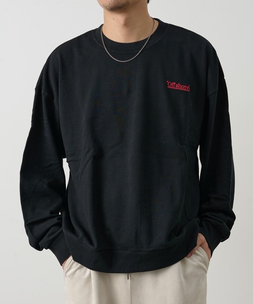 COLONY 2139（コロニートゥーワンスリーナイン）の「ワンポイント刺繍クルーネックスウェット（Tシャツ/カットソー・メンズ・ネイビー/ホワイト/ブラック・LARGE/MEDIUM）」の20枚目の写真