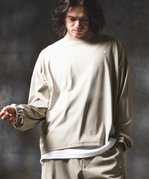 GLIMCLAP（グリムクラップ）の「mlt5568-Airy Smooth Fabric Long Sleeve T-Shirt ロングスリーブカットソー(201-028-gls-cg)（Tシャツ/カットソー）」