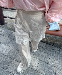 PILIT（ピリット）の「レーススカートドッキングパンツ（その他パンツ）」