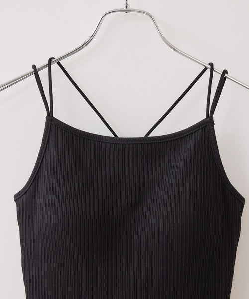 VIS（ビス）の「カップ付きアメスリキャミソール（キャミソール・レディース・ダークブラウン/キナリ/ブラック・FREE/FS）」の17枚目の写真
