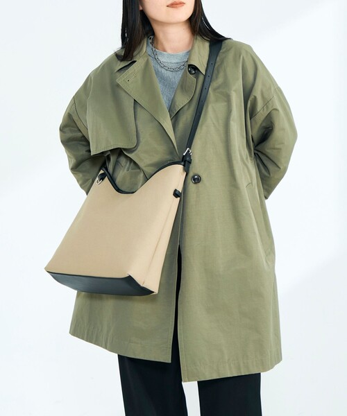 fredy emue（フレディエミュ）の「異素材コンビワンハンドルバッグ（ショルダーバッグ・レディース・ブラック系その他/ブラウン/ホワイト系その他・FREE）」の21枚目の写真