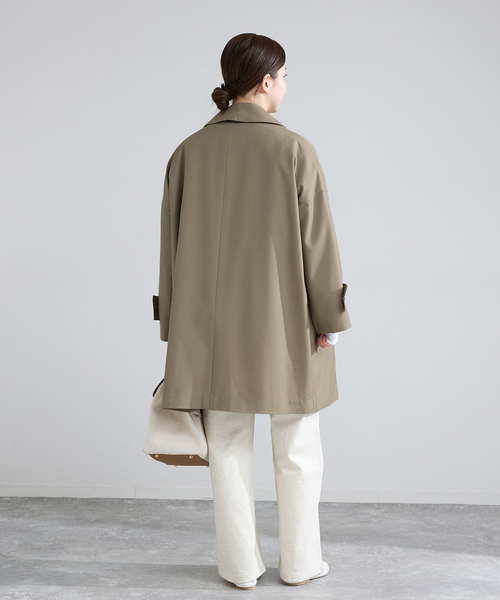 IENA（イエナ）の「【販路限定モデル】MACKINTOSH/マッキントッシュ HUMBIE MB コート L261HI1 054HLDE（ステンカラーコート・レディース・ネイビー/ベージュ・36/38）」の16枚目の写真