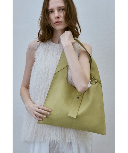 un/neu(アンノイ)の「トライアングルワンハンドルミニバッグ / 500mlペットボトル収納可能(ハンドバッグ・レディース・ブルー/グリーン/ブラウン/ブラック・FREE)」の8枚目の写真