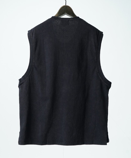 EGO TRIPPING（エゴトリッピング）の「mta604- CREWNOT bleed ノースリーブシャツ(666658)（Tシャツ/カットソー・メンズ・ブラック/ダークブラウン・48/46）」の11枚目の写真