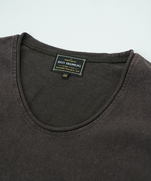 EGO TRIPPING（エゴトリッピング）の「mta604- CREWNOT bleed ノースリーブシャツ(666658)（Tシャツ/カットソー・メンズ・ブラック/ダークブラウン・48/46）」の16枚目の写真