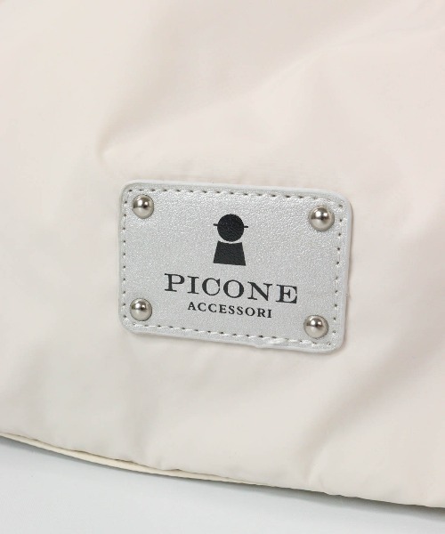 STUDIO PICONE（スタジオピッコーネ）の「ショルダー付ドロストバッグ（トートバッグ・レディース・ブラック/ベージュ/ライトグリーン・FREE）」の7枚目の写真