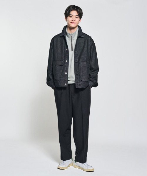 BACK NUMBER（バックナンバー）の「【BACK NUMBER】TRイージーワイドトラウザー (テーパード風 / 通勤対応 / ストレッチ性)（その他パンツ・メンズ・ライトブラウン/グレー/ブラック・S/M/L/XL）」の17枚目の写真