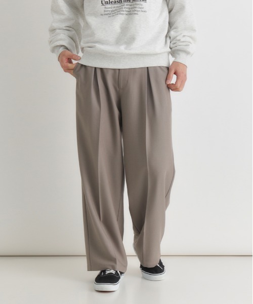 BACK NUMBER（バックナンバー）の「【BACK NUMBER】TRイージーワイドトラウザー (テーパード風 / 通勤対応 / ストレッチ性)（その他パンツ・メンズ・ライトブラウン/グレー/ブラック・S/M/L/XL）」の10枚目の写真