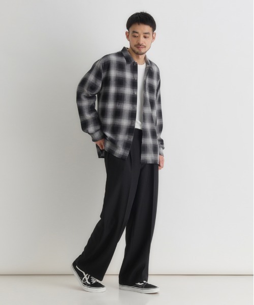 BACK NUMBER（バックナンバー）の「【BACK NUMBER】TRイージーワイドトラウザー (テーパード風 / 通勤対応 / ストレッチ性)（その他パンツ・メンズ・ライトブラウン/グレー/ブラック・S/M/L/XL）」の6枚目の写真