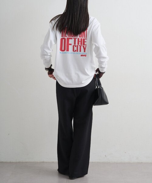 LOUNGEDRESS（ラウンジドレス）の「麻調合繊タックパンツ（その他パンツ・レディース・ライトベージュ/ブラック/キャメル・SMALL/MEDIUM）」の8枚目の写真