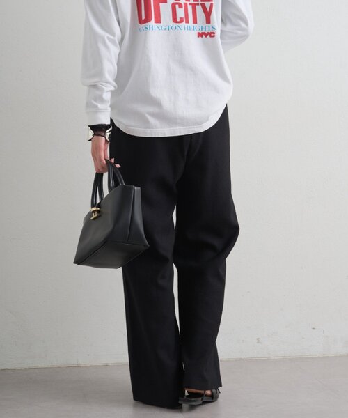 LOUNGEDRESS（ラウンジドレス）の「麻調合繊タックパンツ（その他パンツ・レディース・ライトベージュ/ブラック/キャメル・SMALL/MEDIUM）」の13枚目の写真