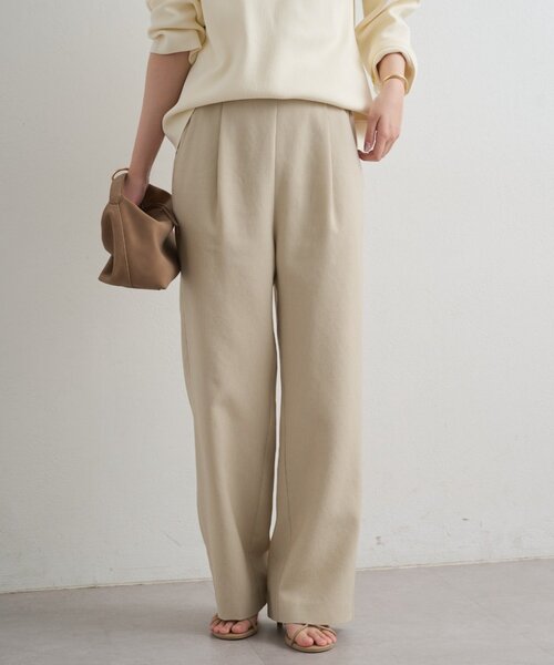 LOUNGEDRESS（ラウンジドレス）の「麻調合繊タックパンツ（その他パンツ・レディース・ライトベージュ/ブラック/キャメル・SMALL/MEDIUM）」の20枚目の写真