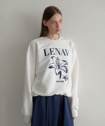 LENAV（ルナブ）の「Les Sweat shirt (ホワイト)（スウェット）」