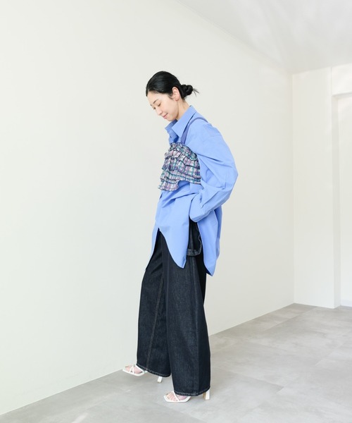 DOLLUPOOPS（ドールアップウップス）の「Heart Pocket Painter Pants(ハートポケットペインターパンツ)（デニムパンツ・レディース・ネイビー・FREE）」の7枚目の写真