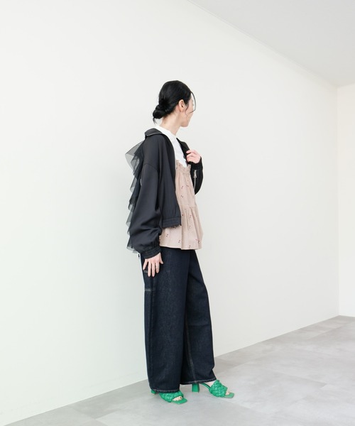 DOLLUPOOPS（ドールアップウップス）の「Heart Pocket Painter Pants(ハートポケットペインターパンツ)（デニムパンツ・レディース・ネイビー・FREE）」の8枚目の写真