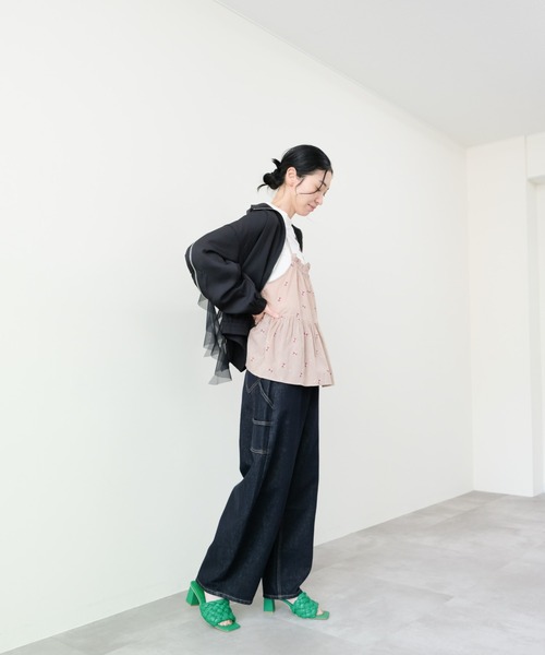 DOLLUPOOPS（ドールアップウップス）の「Heart Pocket Painter Pants(ハートポケットペインターパンツ)（デニムパンツ・レディース・ネイビー・FREE）」の9枚目の写真