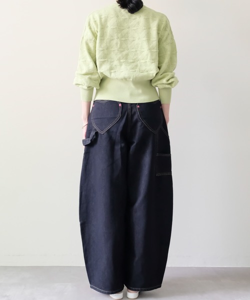 DOLLUPOOPS(ドールアップウップス)の「Heart Pocket Painter Pants(ハートポケットペインターパンツ)(デニムパンツ・レディース・ネイビー・FREE)」の18枚目の写真