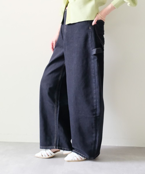 DOLLUPOOPS(ドールアップウップス)の「Heart Pocket Painter Pants(ハートポケットペインターパンツ)(デニムパンツ・レディース・ネイビー・FREE)」の10枚目の写真