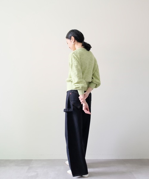 DOLLUPOOPS(ドールアップウップス)の「Heart Pocket Painter Pants(ハートポケットペインターパンツ)(デニムパンツ・レディース・ネイビー・FREE)」の13枚目の写真