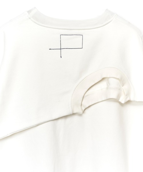 AULA AILA（アウラアイラ）の「バックレイヤードＴシャツ（Tシャツ/カットソー・レディース・ホワイト/ブラック・0）」の12枚目の写真