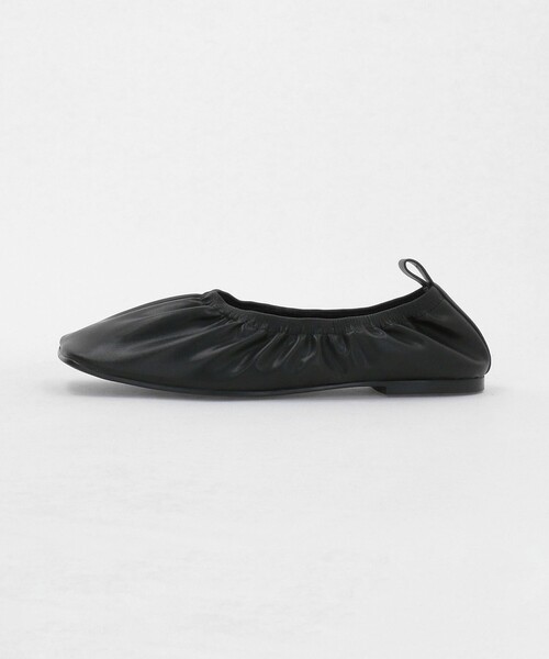 MARW UNITED ARROWS（マルゥ ユナイテッドアローズ）の「＜MARW UNITED ARROWS＋ODETTE E ODILE＞ギャザー スクエア フラットシューズ（その他シューズ・レディース・ブラック・23.5cm/22cm/24cm/24.5cm/25cm/22.5cm/23cm）」の3枚目の写真
