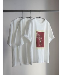 FIL DE FER | ジラフプリント クルーネックTEE(Tシャツ/カットソー)
