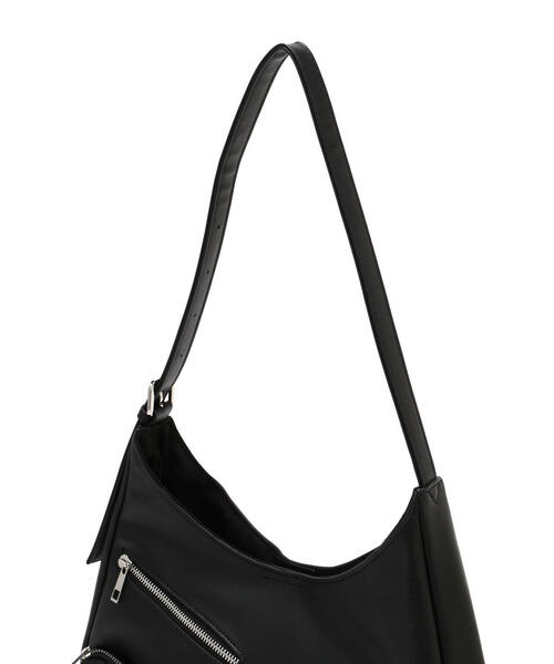 FREE'S MART（フリーズマート）の「ダブルポケットバッグ（トートバッグ・レディース・ブラウン/ブラック・ﾌﾘ-）」の4枚目の写真